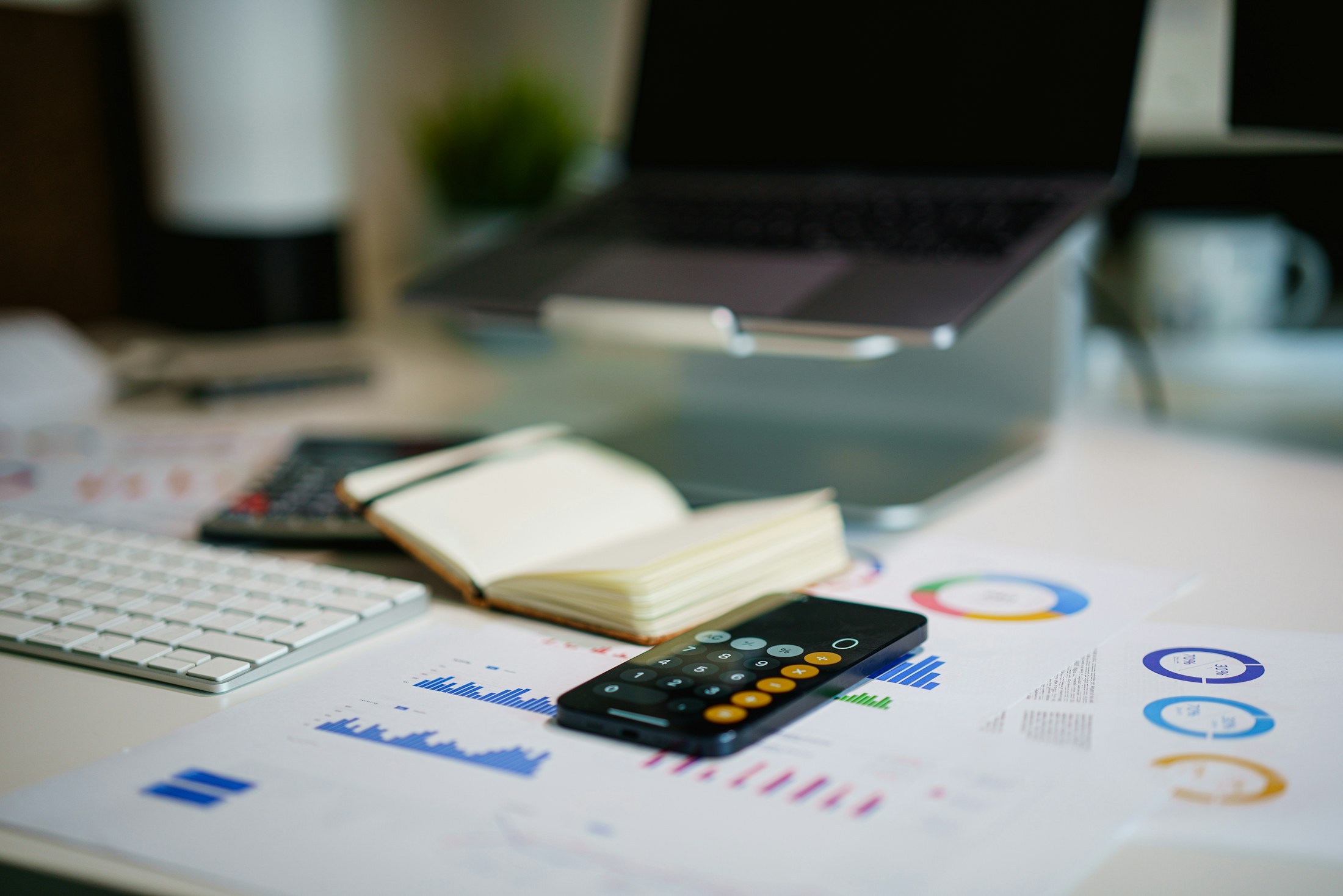 Quantitative research workstation with financial analytics dashboards